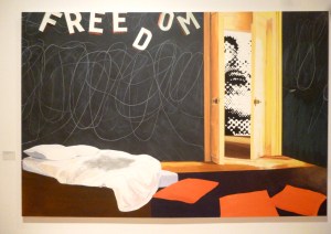 Situationist Apartment Mai '68 by Dexter Dalwood (who David remembers playing bass in The Cortinas during Bristol's 1976 'Summer of punk')