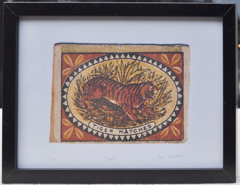 tiger, match, matchbox