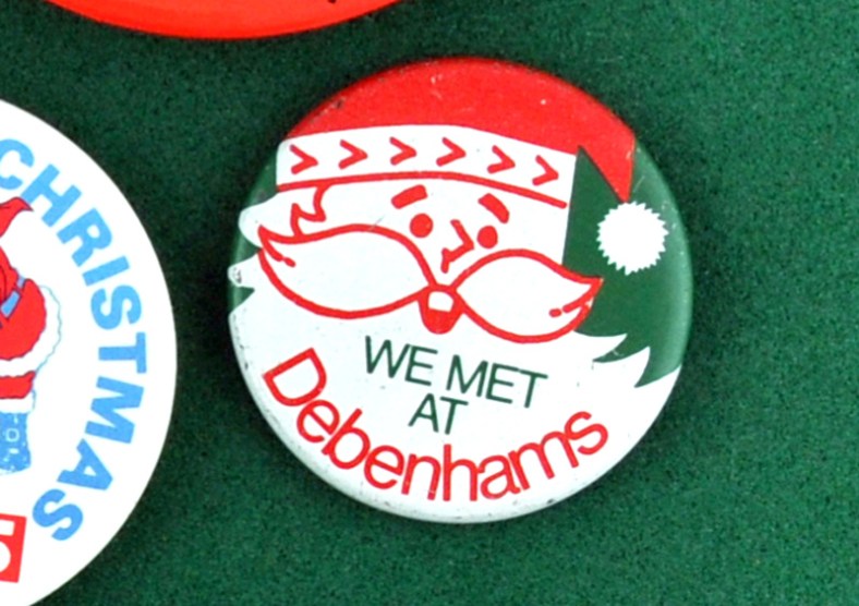 Christmas pin badge